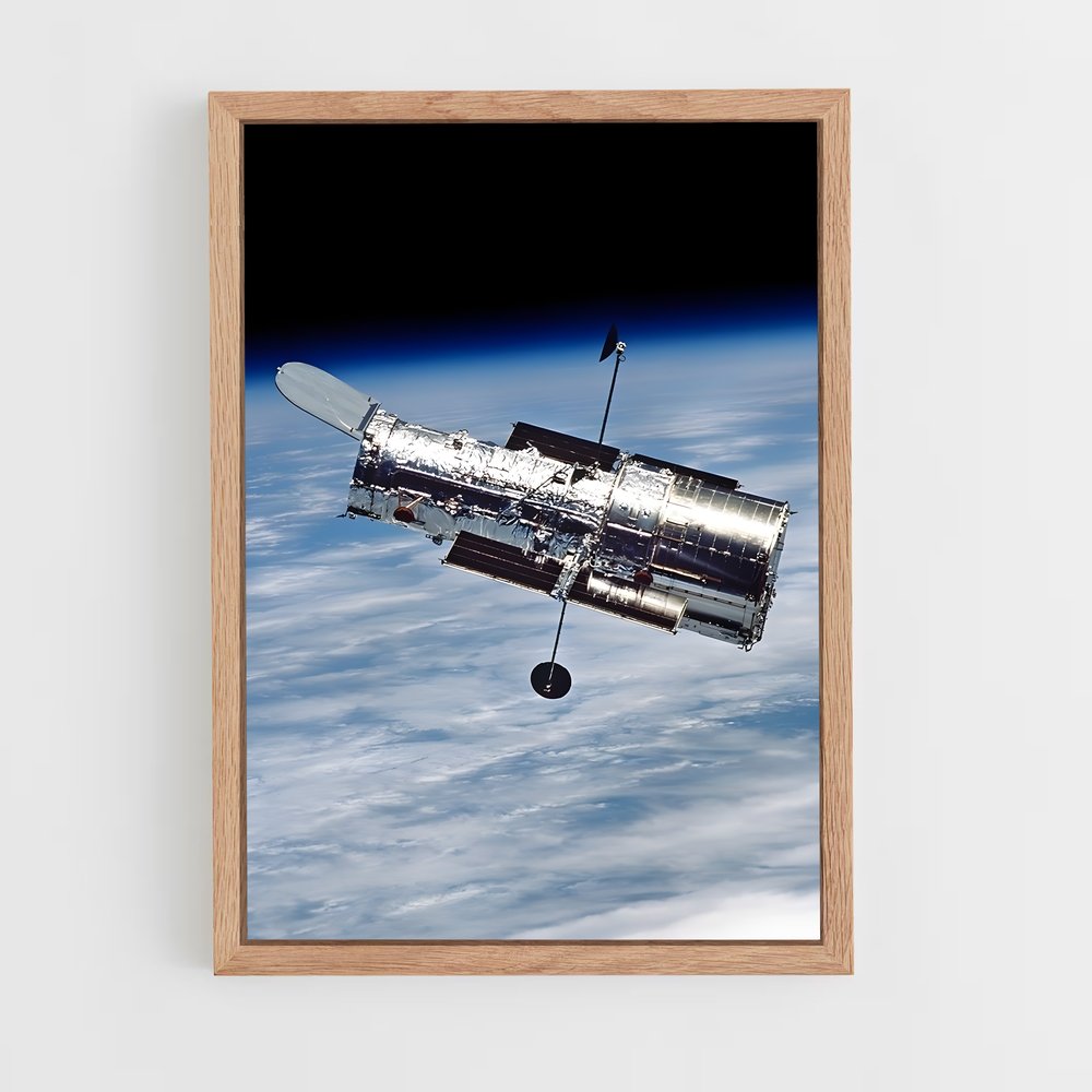 ap-hubble telescope-9 cadre Bois clair