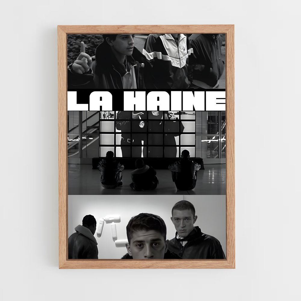 ap-hubert la haine-1 cadre Bois clair