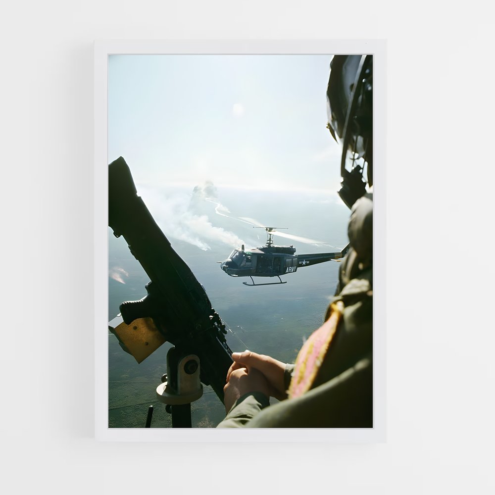 ap-huey uh-1-1 cadre Blanc