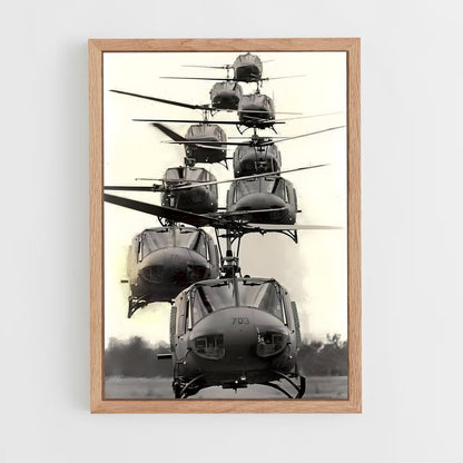 ap-huey uh-1-3 cadre Bois clair