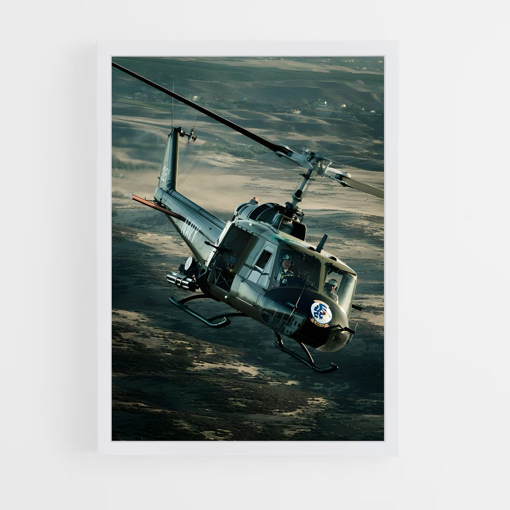 ap-huey uh-1-4 cadre Blanc