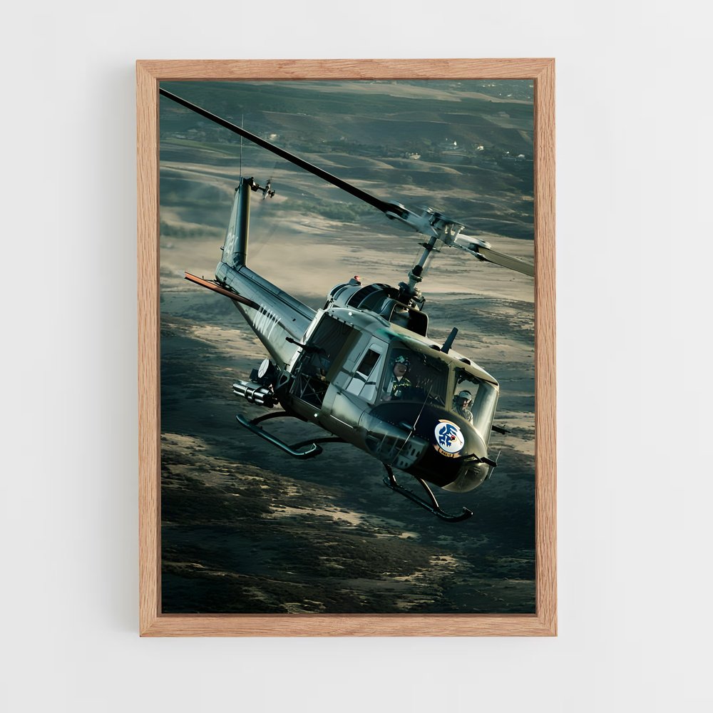 ap-huey uh-1-4 cadre Bois clair