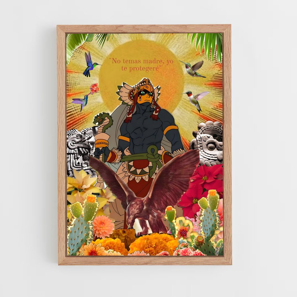 ap-huitzilopochtli-3 cadre Bois clair