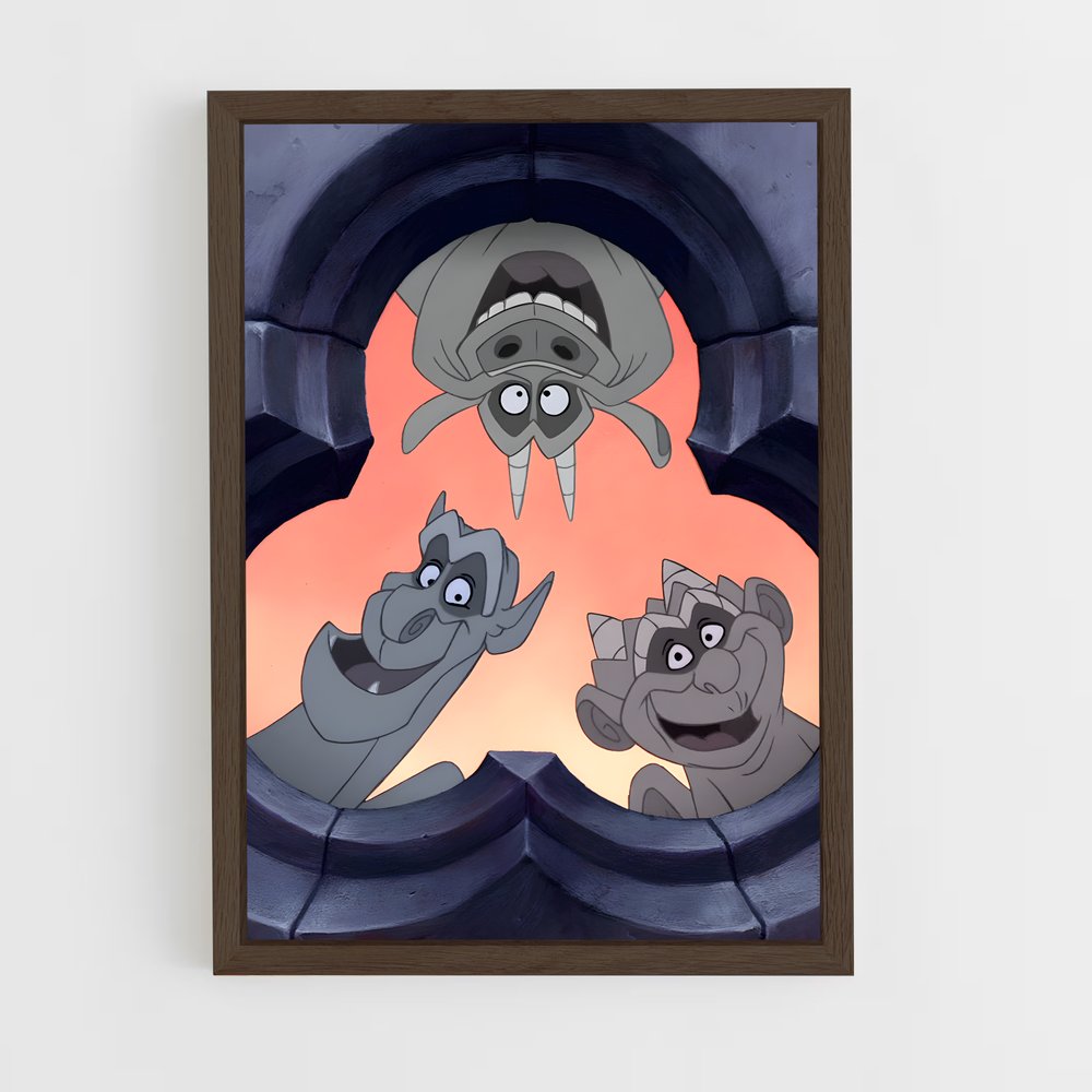 ap-hunchback of notre dame-6 cadre Bois foncé