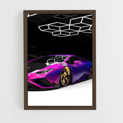ap-huracan evo-9 cadre Bois foncé