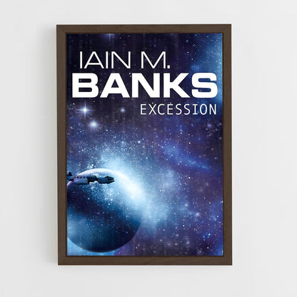 ap-iain banks-4 cadre Bois foncé