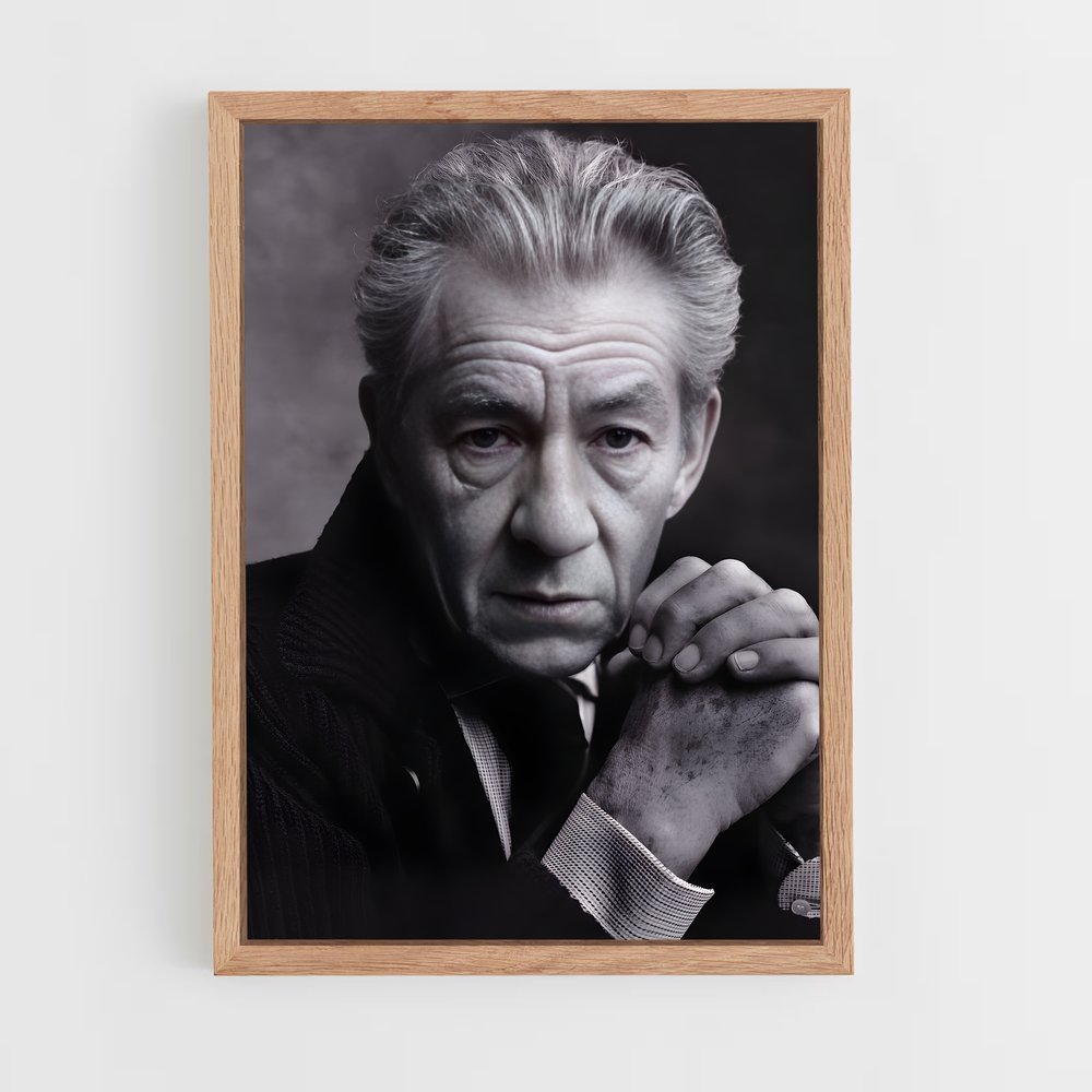 ap-ian mckellen-1 cadre Bois clair