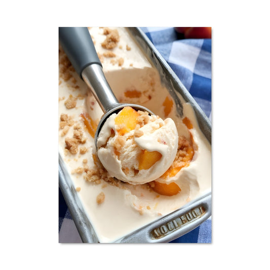 Poster Pêche et Crème