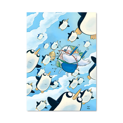Poster Penguins in Flight