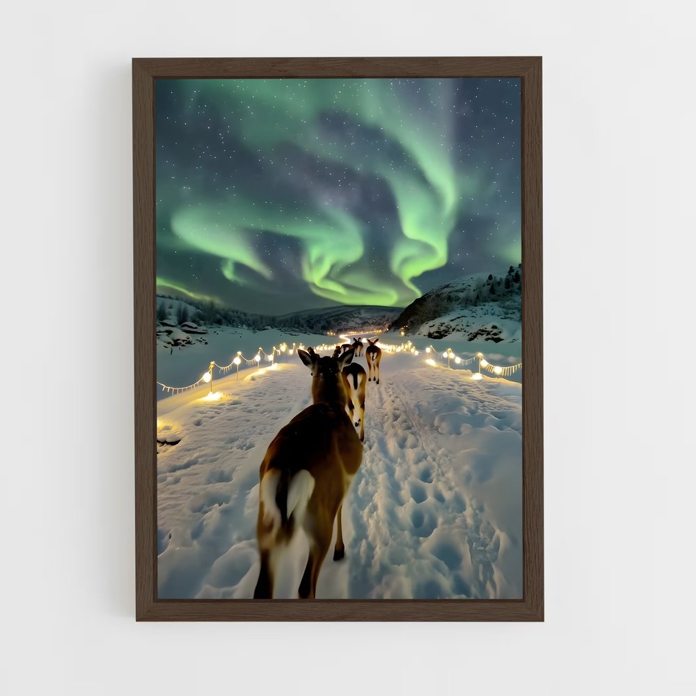 ap-iceland aurora-4 cadre Bois foncé