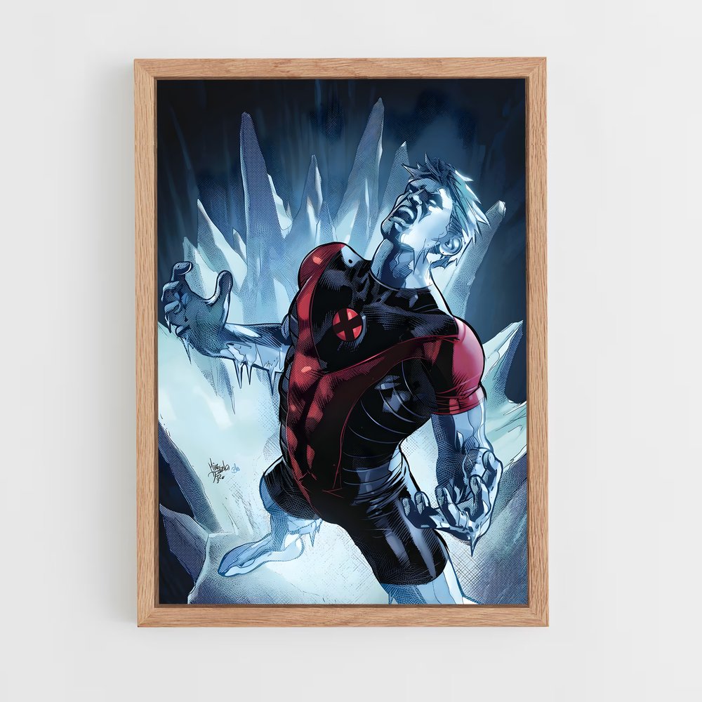 ap-iceman x-men-6 cadre Bois clair