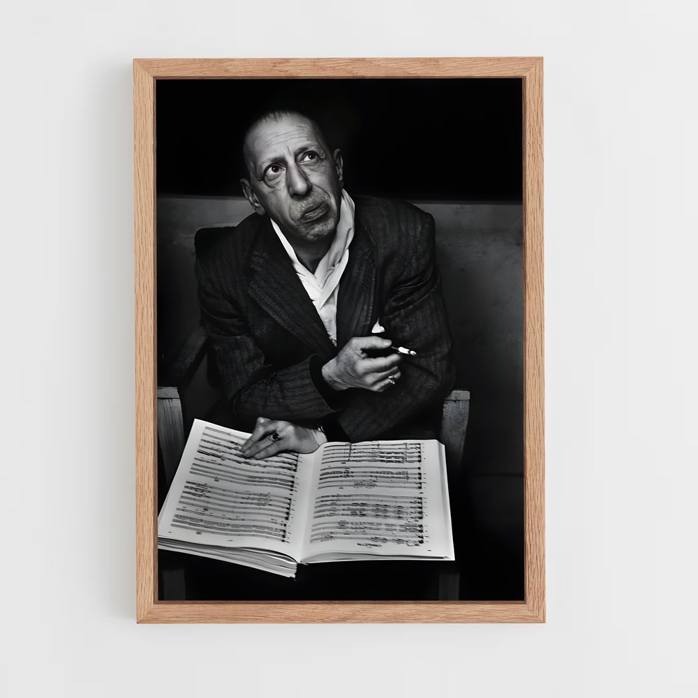 ap-igor stravinsky-3 cadre Bois clair