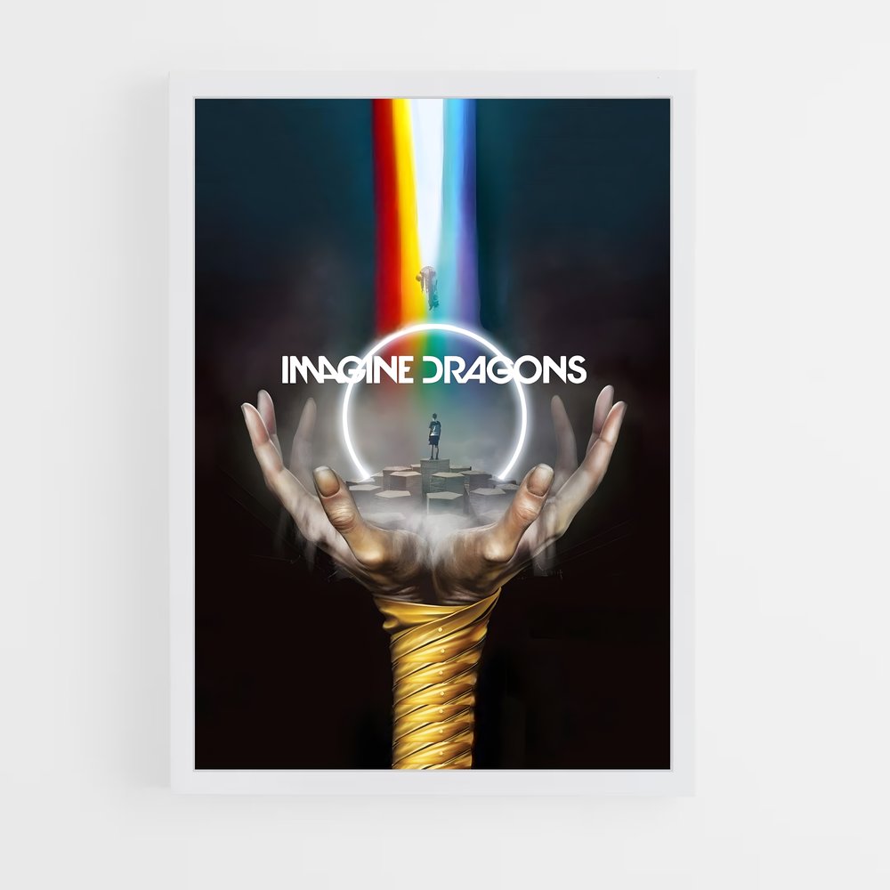 ap-imagine dragons-8 cadre Blanc