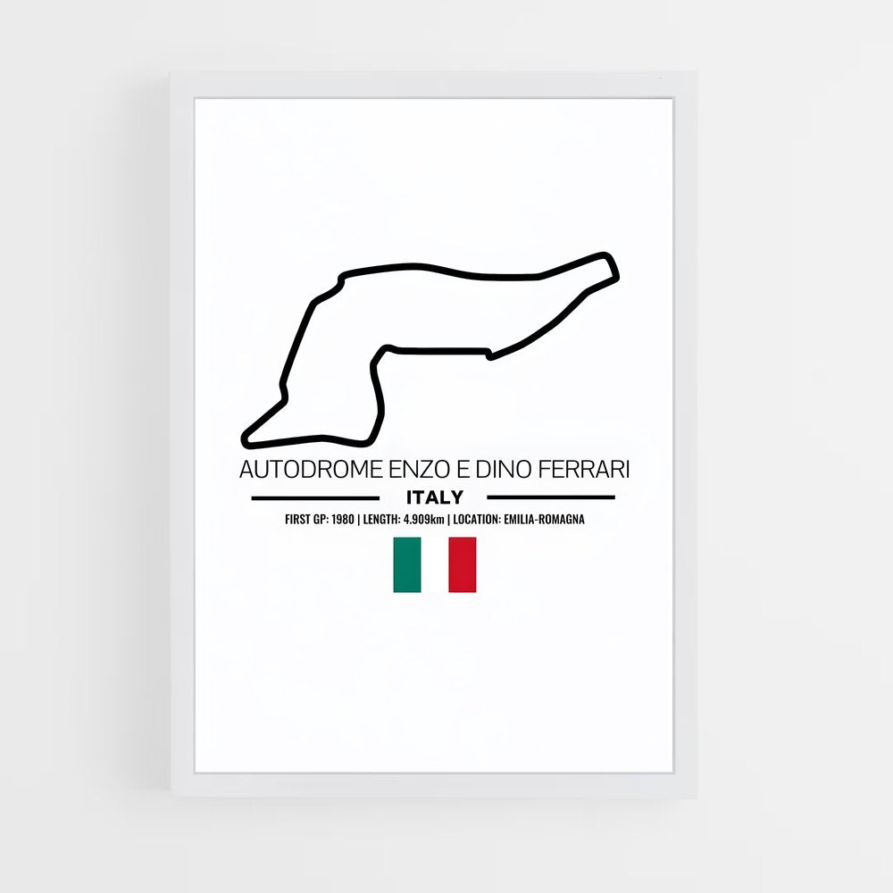 ap-imola circuit italy-3 cadre Blanc