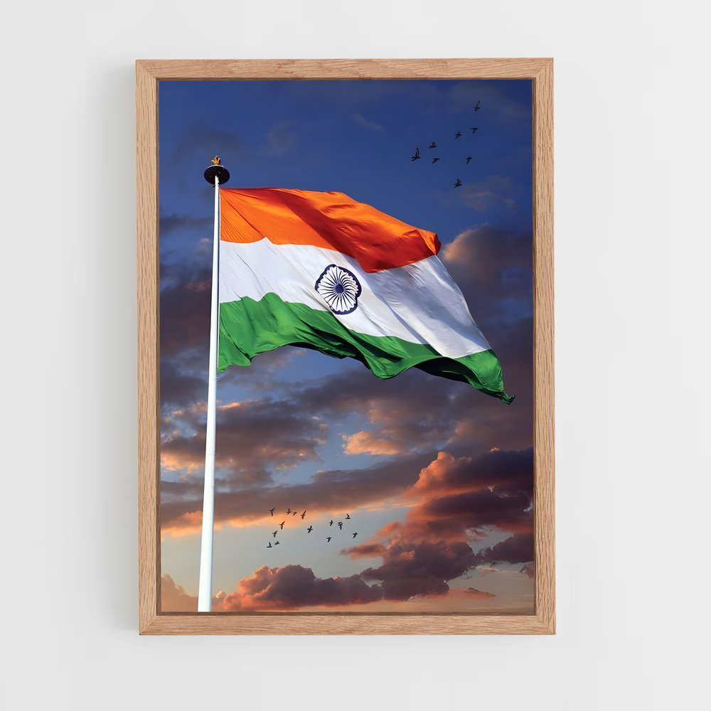 ap-india flag-2 cadre Bois clair