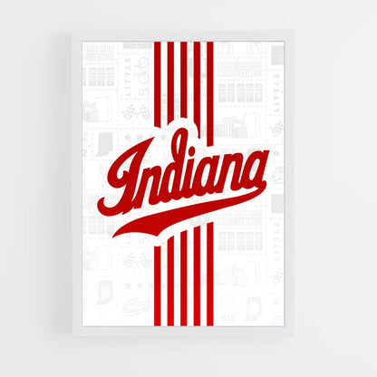 ap-indiana hoosiers-4 cadre Blanc
