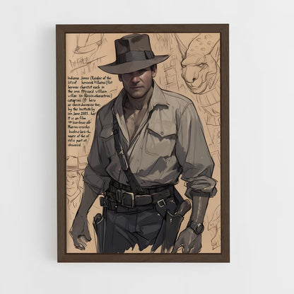 ap-indiana jones-6 cadre Bois foncé