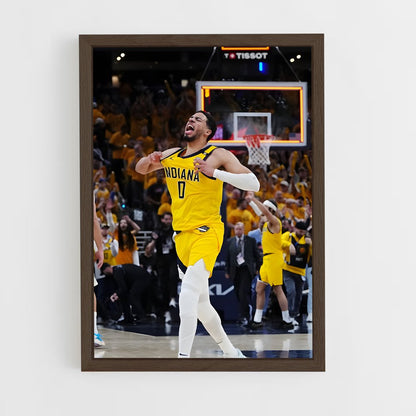 ap-indiana pacers-5 cadre Bois foncé