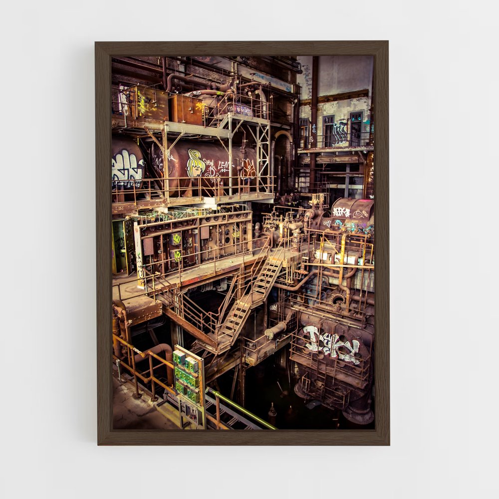 ap-industrial architecture-9 cadre Bois foncé