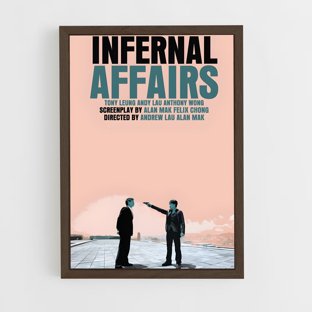 ap-infernal affairs-7 cadre Bois foncé