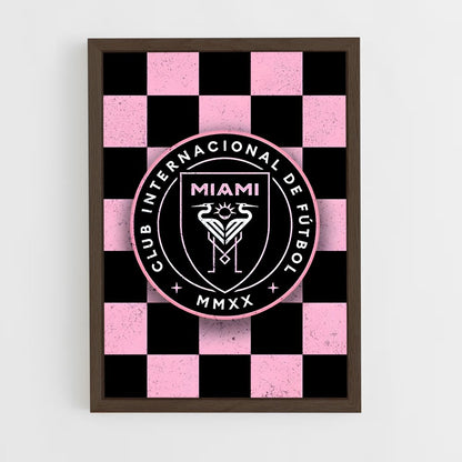 ap-inter miami cf-4 cadre Bois foncé