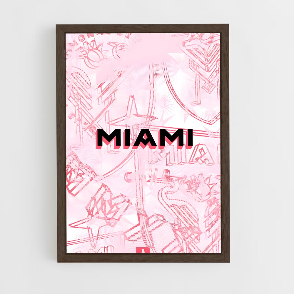 ap-inter miami cf-8 cadre Bois foncé