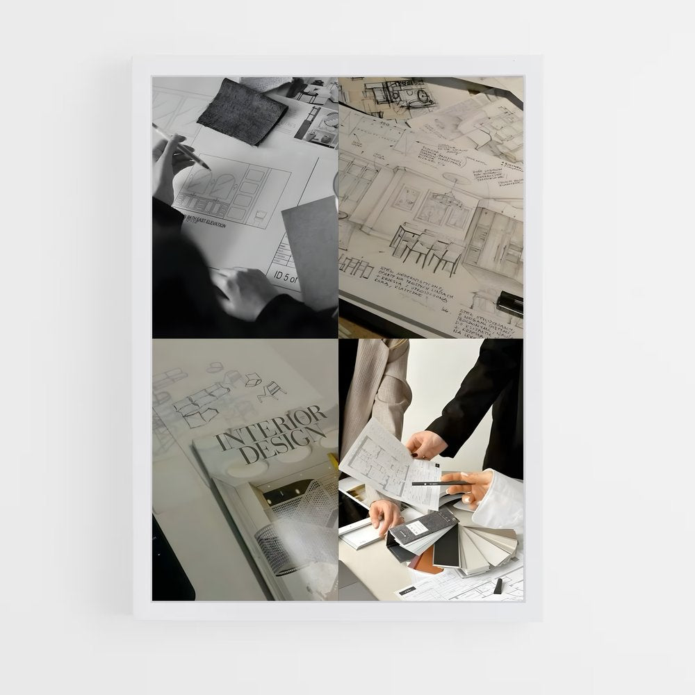 ap-interior designer-5 cadre Blanc