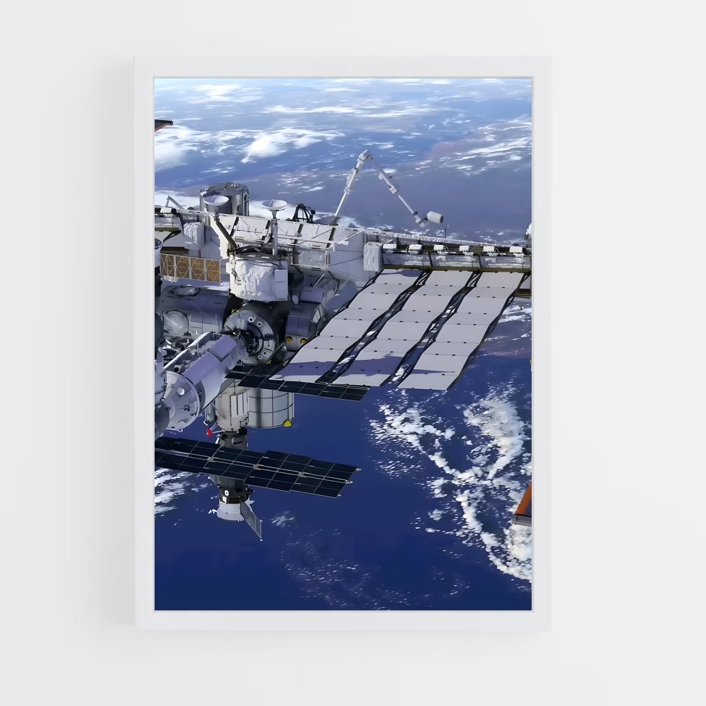ap-international space station-1 cadre Blanc