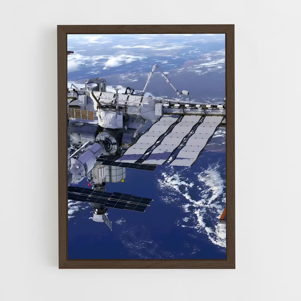 ap-international space station-1 cadre Bois foncé