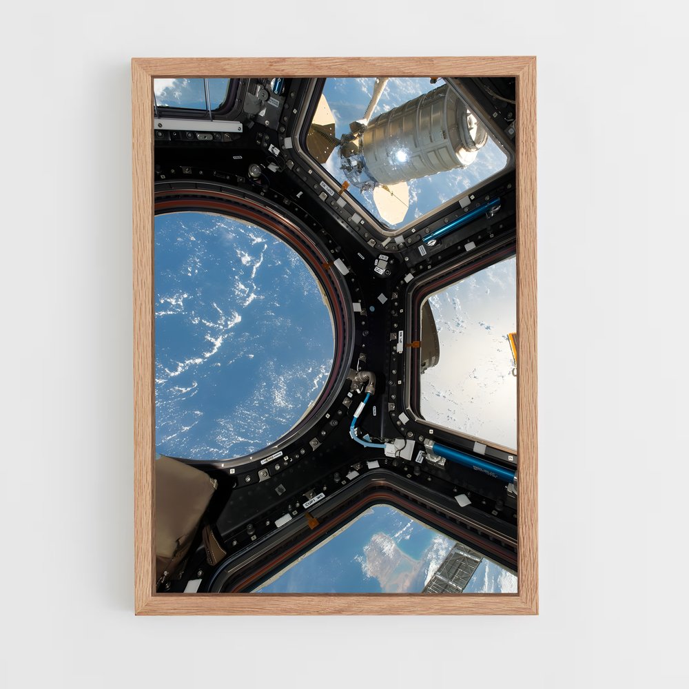 ap-international space station-11 cadre Bois clair