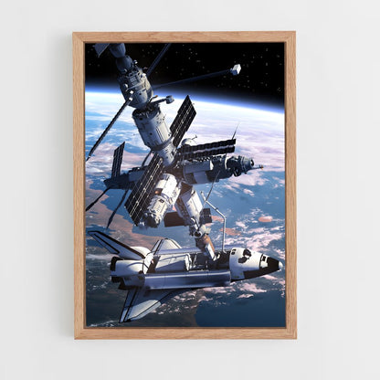 ap-international space station-16 cadre Bois clair