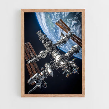 ap-international space station-3 cadre Bois clair