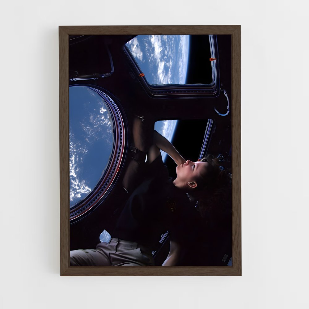 ap-international space station-4 cadre Bois foncé