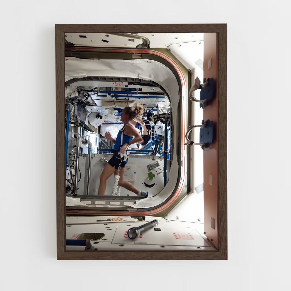 ap-international space station-5 cadre Bois foncé