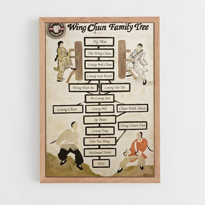 ap-international wing chun organization-1 cadre Bois clair