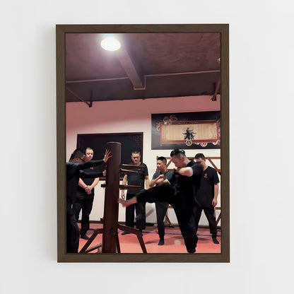 ap-international wing chun organization-2 cadre Bois foncé
