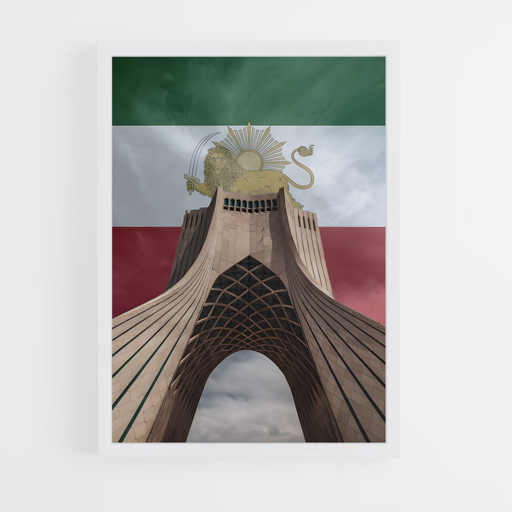 ap-iran flag-5 cadre Blanc