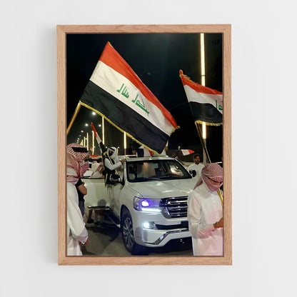 ap-iraq flag-1 cadre Bois clair