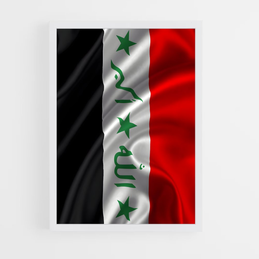 ap-iraq flag-3 cadre Blanc