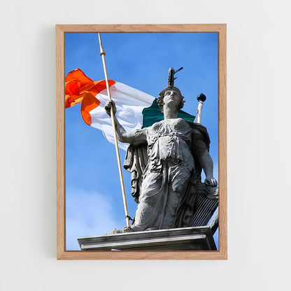 ap-ireland flag-2 cadre Bois clair