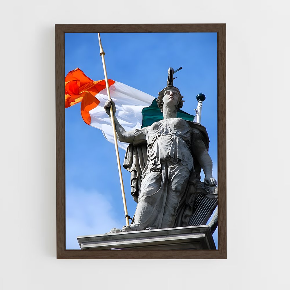 ap-ireland flag-2 cadre Bois foncé