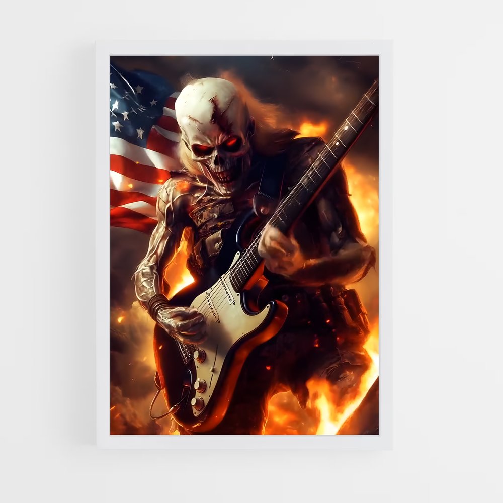 ap-iron maiden-2 cadre Blanc