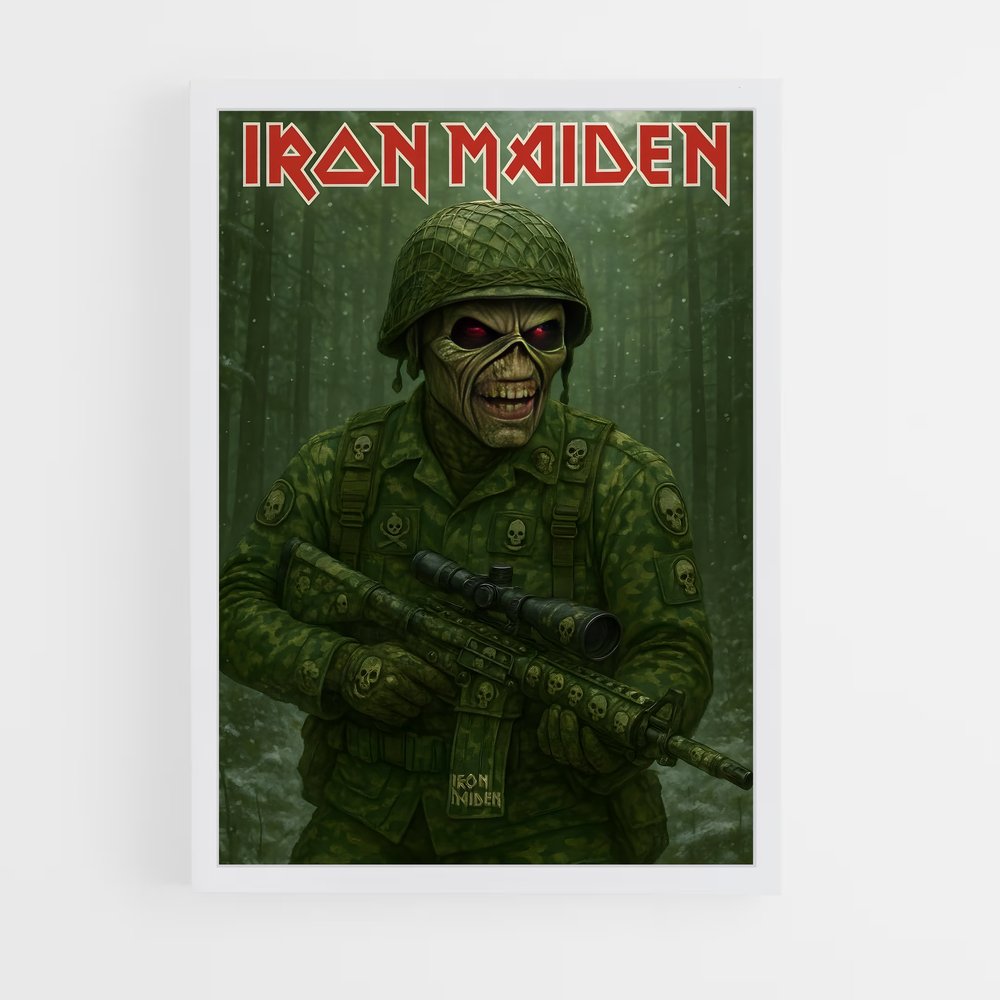 ap-iron maiden-3 cadre Blanc