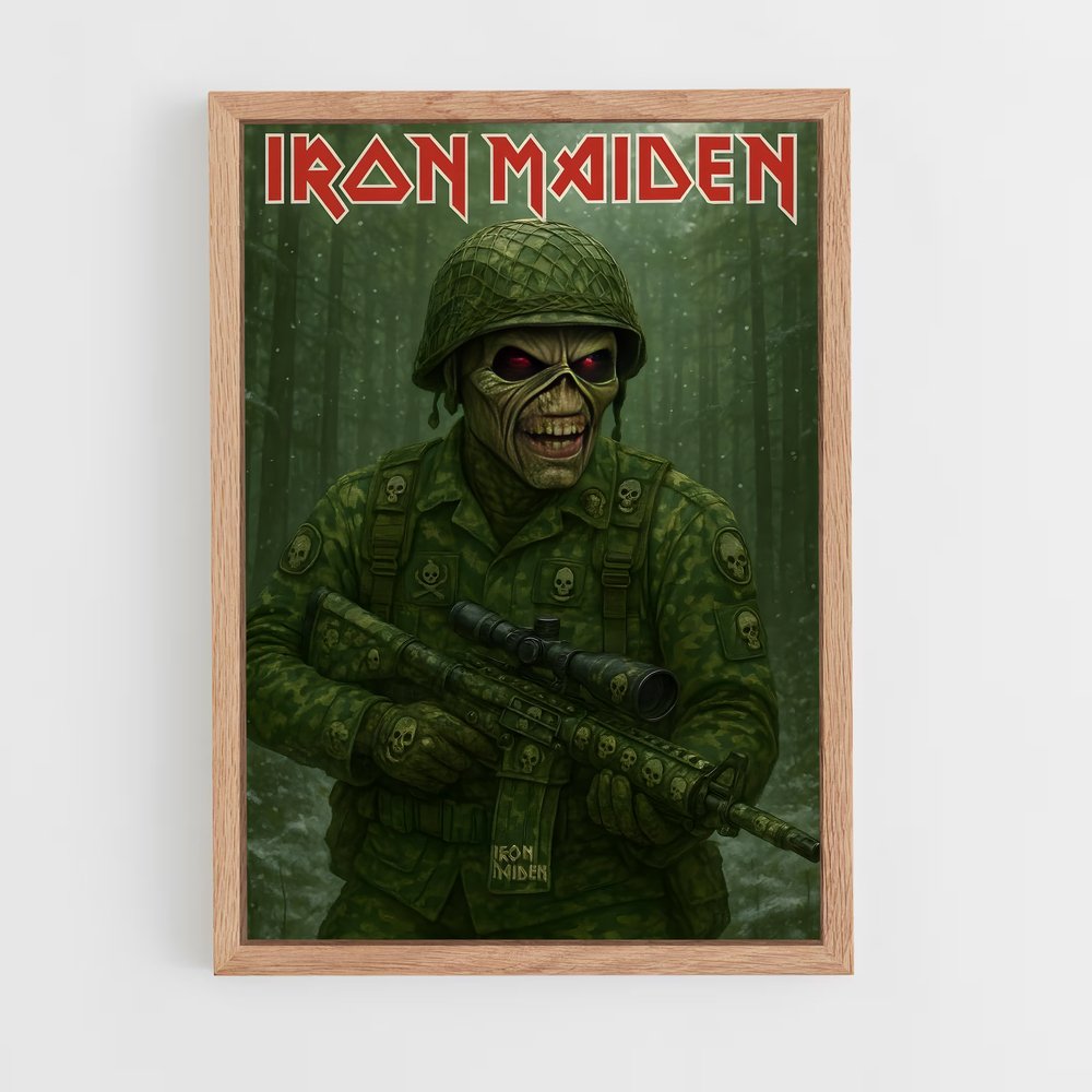 ap-iron maiden-3 cadre Bois clair