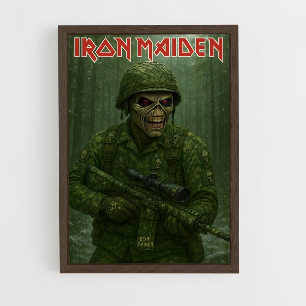 ap-iron maiden-3 cadre Bois foncé