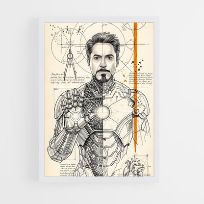 ap-iron man-12 cadre Blanc