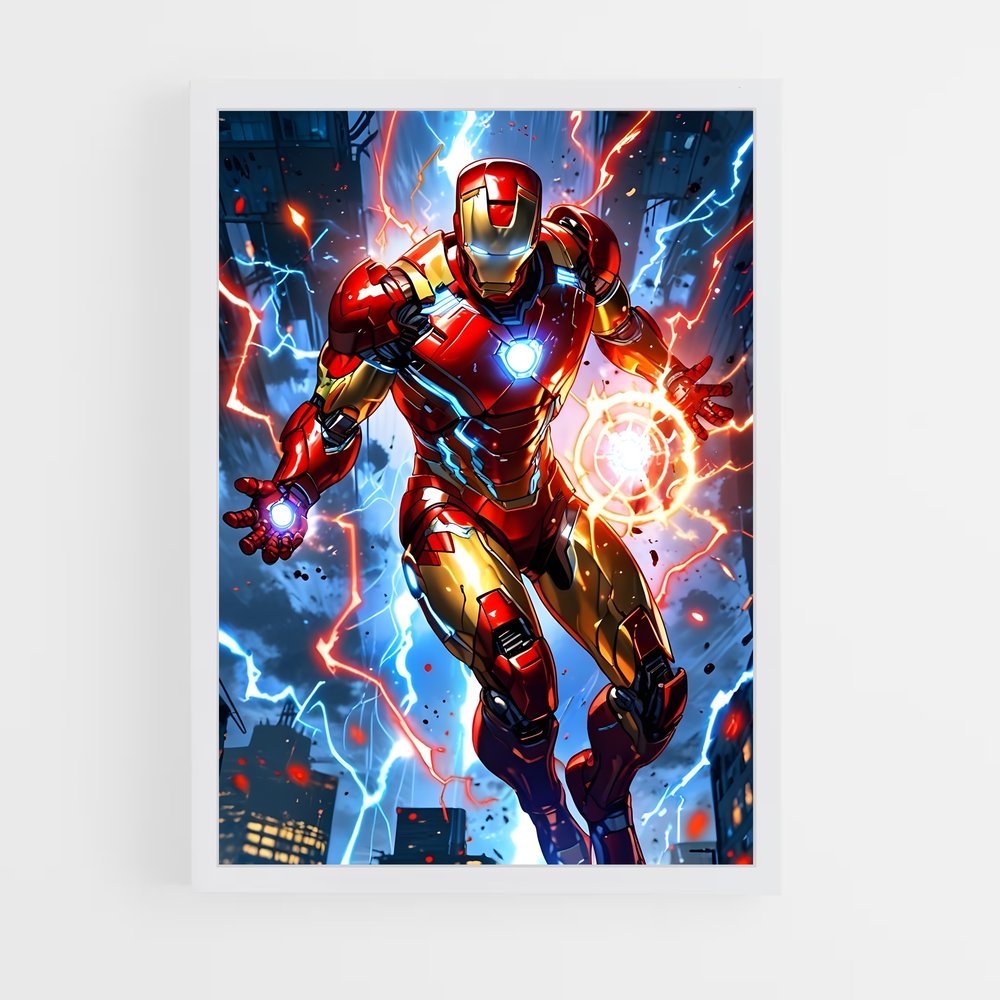 ap-iron man-8 cadre Blanc