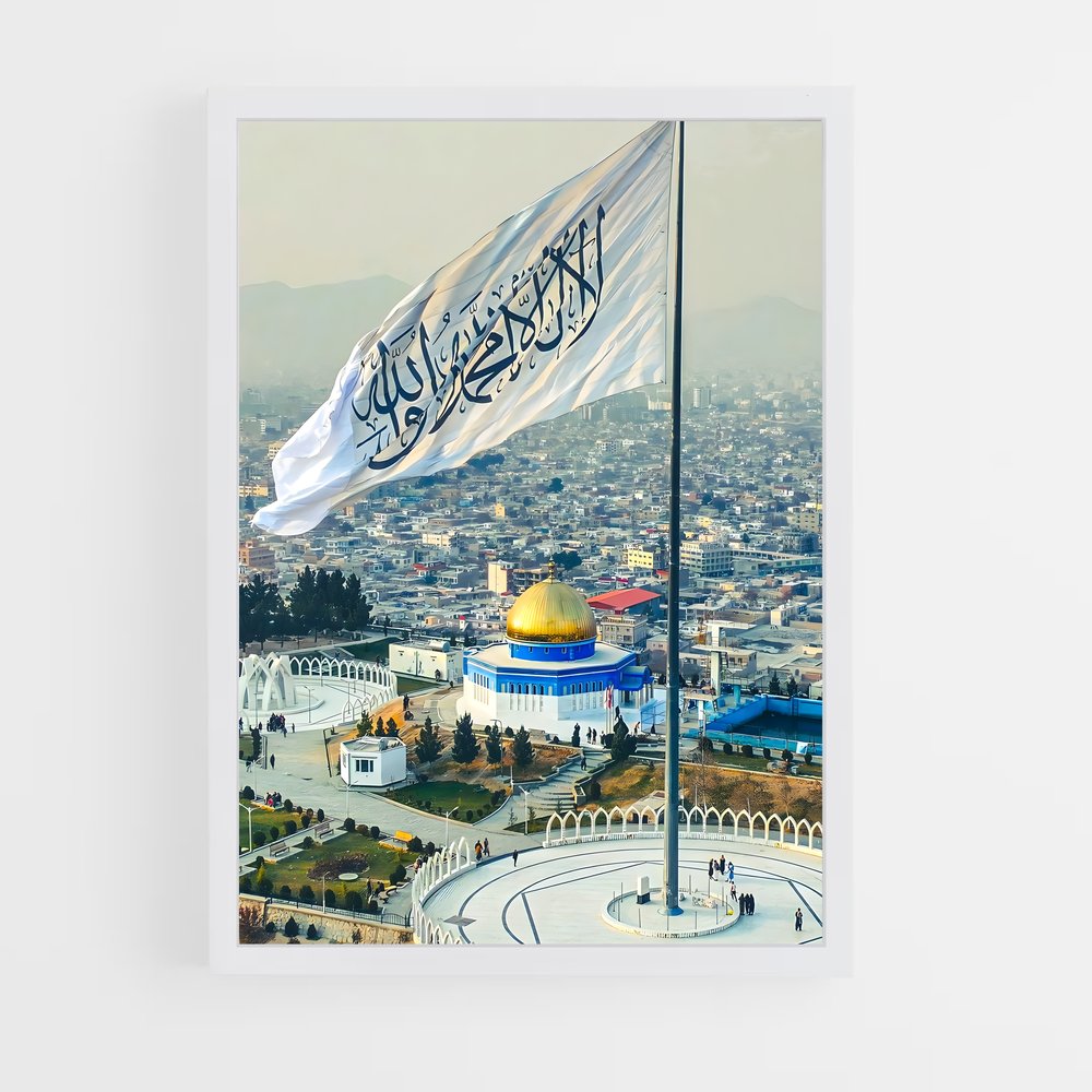 ap-islamic flag-1 cadre Blanc
