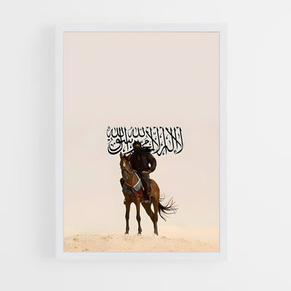 ap-islamic flag-4 cadre Blanc