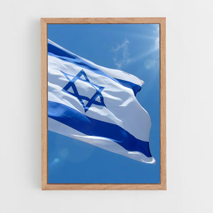 ap-israel flag-1 cadre Bois clair
